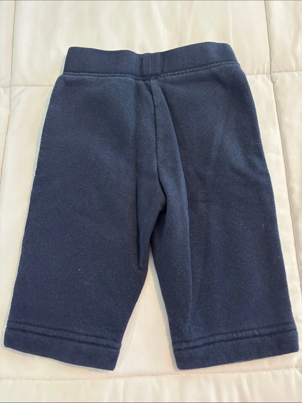 GAP Navy Fleece Drawstring Kids Joggers with Red Logo